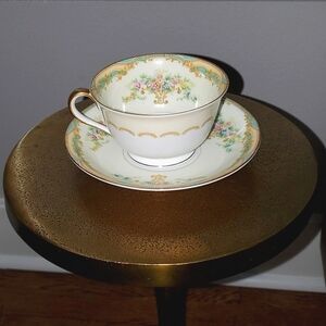 Vtg Noritake Joan 584 Teacup and Saucer Set